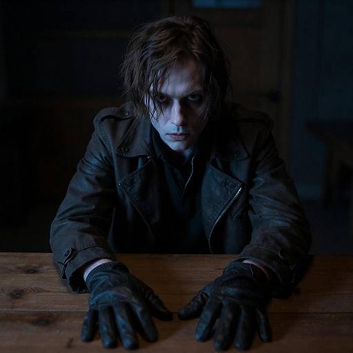 Blue-Lit Moody Portrait of a Man