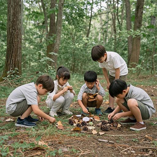 Nature-Inspired Kids Forest Photoshoot