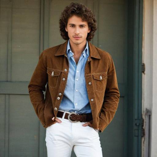 Stylish Solo Male in Brown Jacket