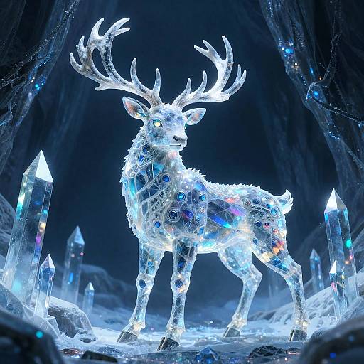 Crystalline Stag of Icebound Cavern