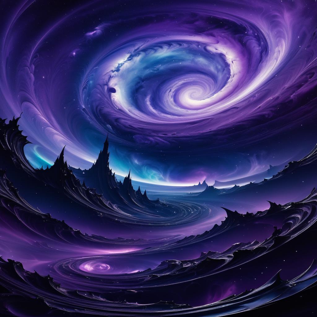 Eerie Cosmic Swirls and Shadows