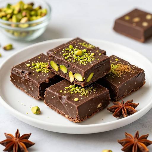 Luxurious Pistachio Chocolate Barfi