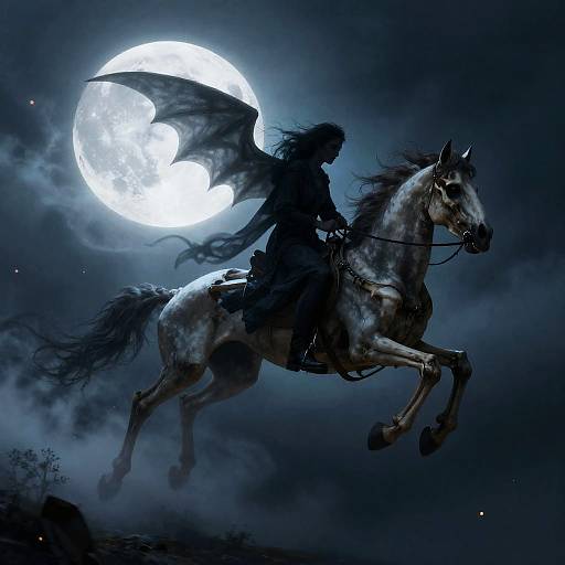 Moonlit Banshee on Skeletal Steed