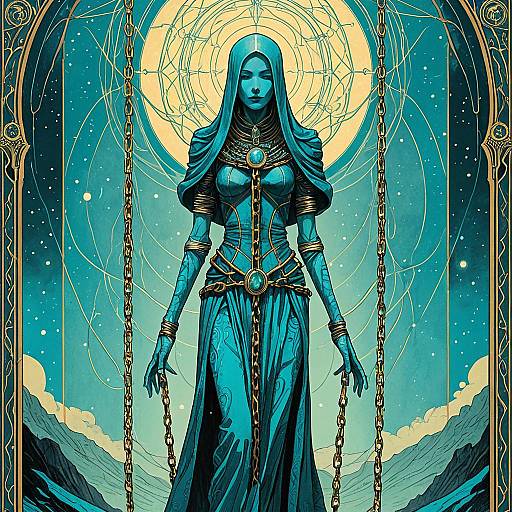 Surreal Ethereal Tarot Illustration