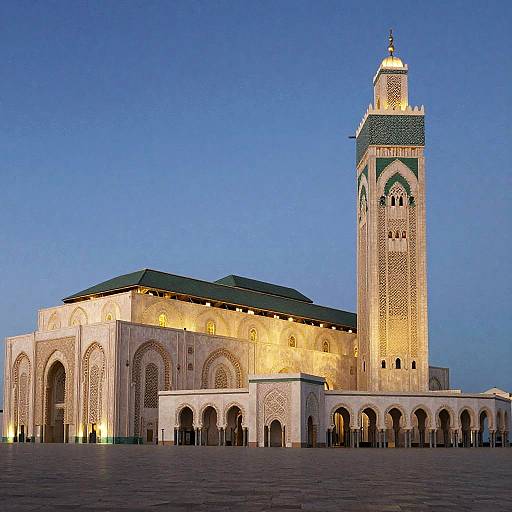 Grand Casablanca Mosque Aerial View