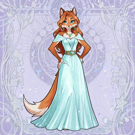 Stylish Lady in Elegant Dress Portrait