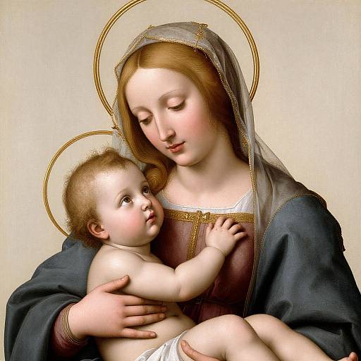 Early Renaissance Mary and Baby Jesus