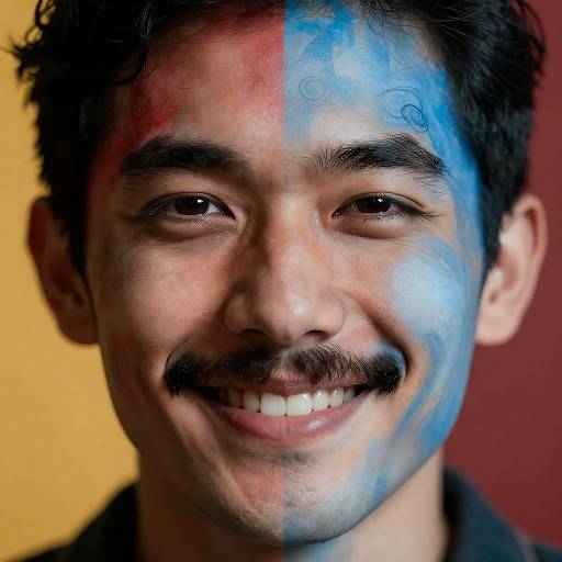 Dueling Faces: Light and Dark Contrast