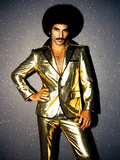 Funky Gold Disco Costume Design