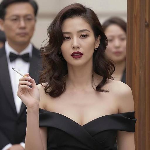 Elegance and Mystery: A Stylish Portrait