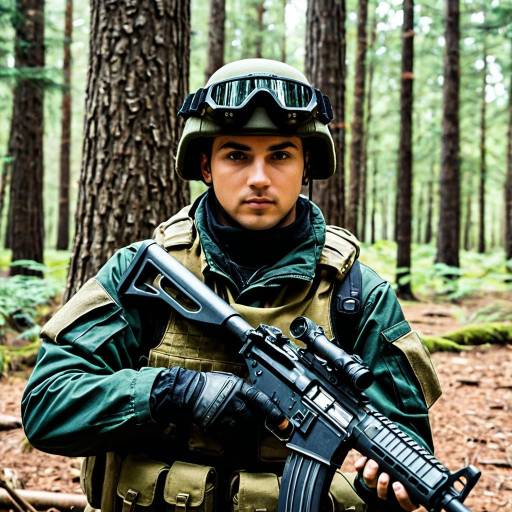 SCP Soldier Cosplay in Forest