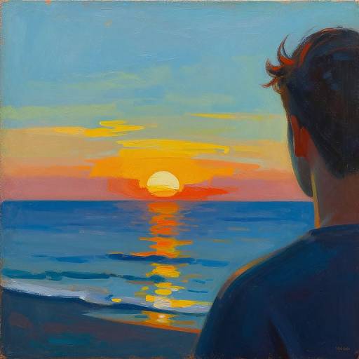 Over-The-Shoulder Sea World Sunrise