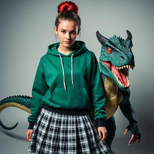 Teenage Female Devil Dinosaur Cosplay Outfit