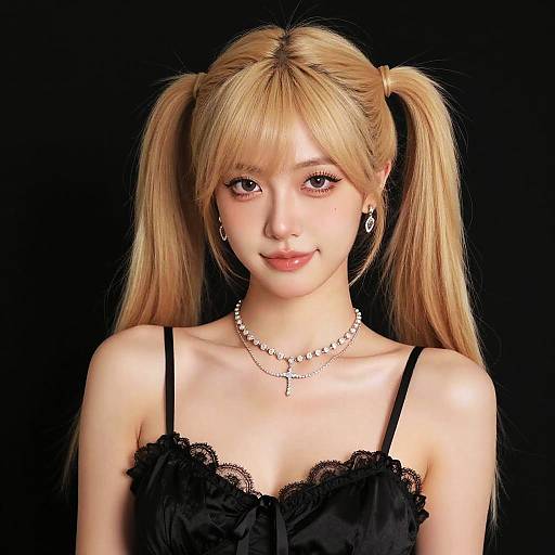 Realistic Portrait of a Blonde Girl