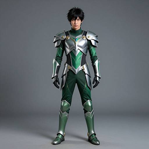 Green Ember Armor Male Character