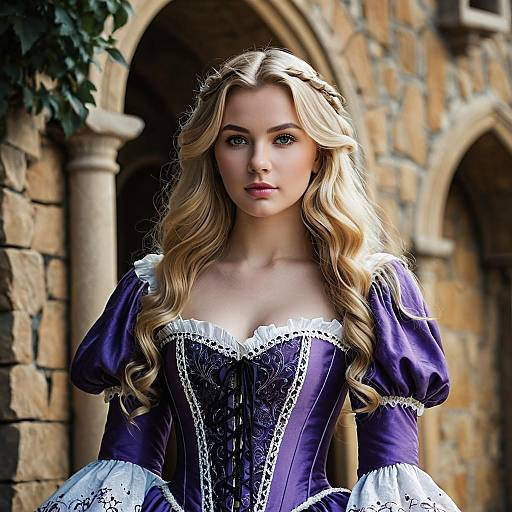 Medieval Fantasy Rapunzel Character Portrait