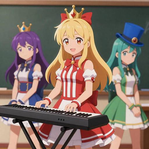 Crowned Keyboardist and Stage Trio