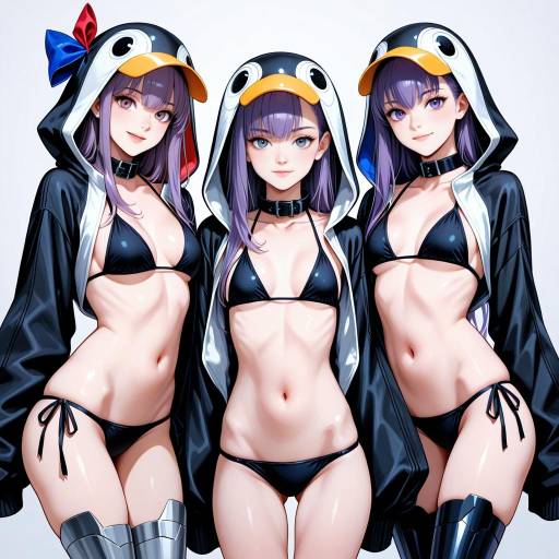 Whimsical Girls in Colorful Attire