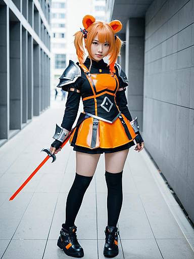 Cosplay photo of gummy (arknights). Costume clothes