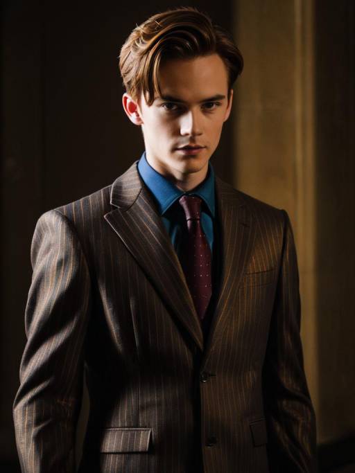 Young Man in Harry Osborn Cosplay Costume