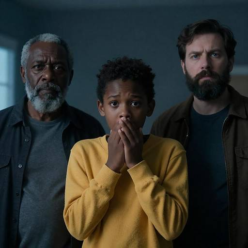 A Tense Encounter in Blue Light