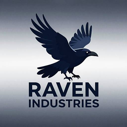 Dynamic Raven Industries Logo Design