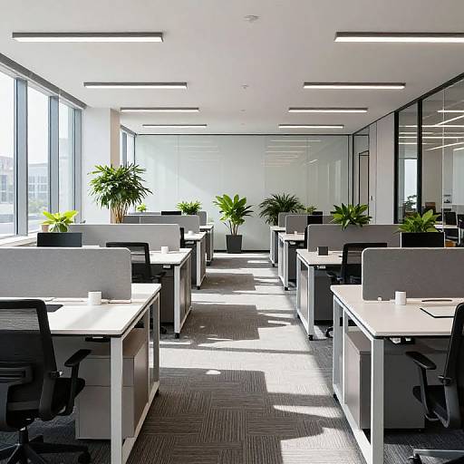 Modern Open-Plan Office Layout