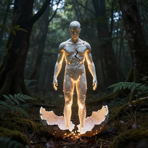 Surreal Symbolic Shedding in Forest