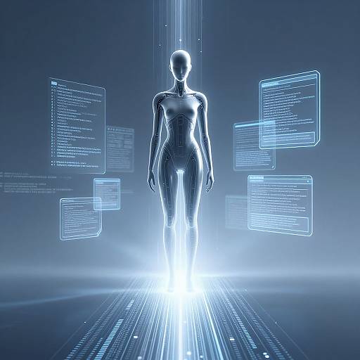 AI Entity Emerging from Data Stream