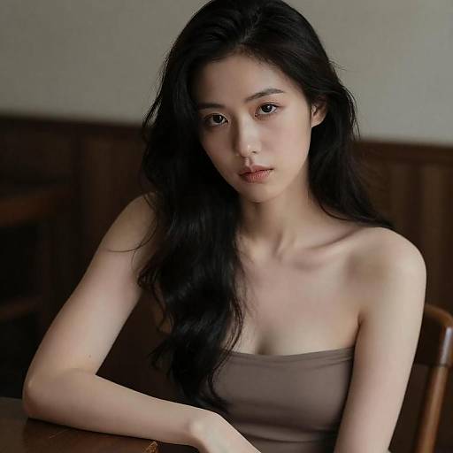 Intense Portrait of a Woman Seated