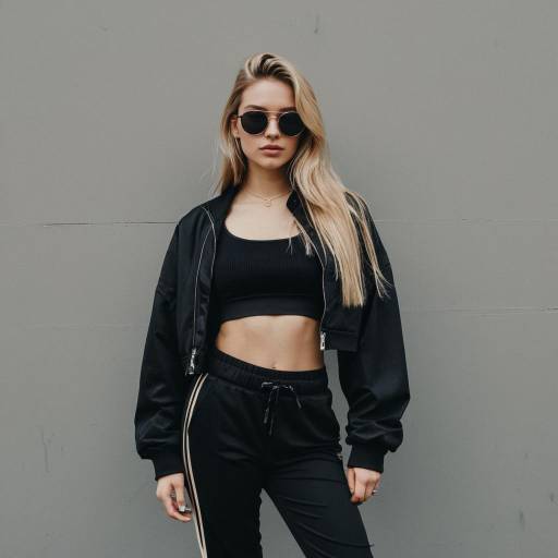 Chic Urban Fashion Portrait of Young Woman