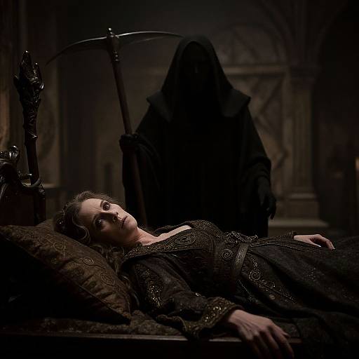 Cinematic Dark Horror Medieval Scene