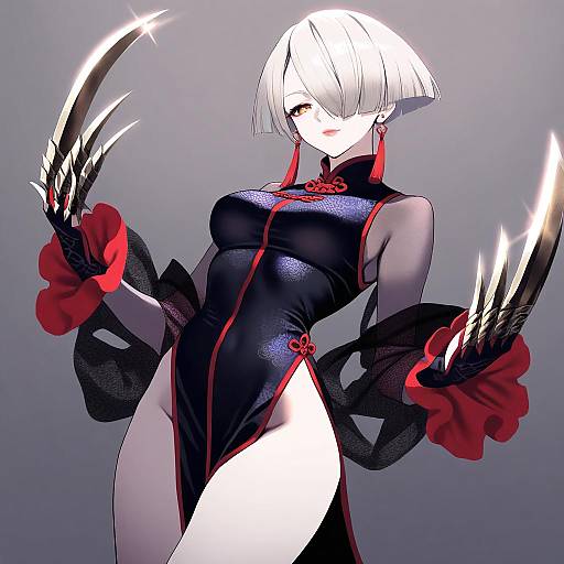 Illustration of A.k.i. (street fighter), street fighter in the style of Chitosezaka suzu