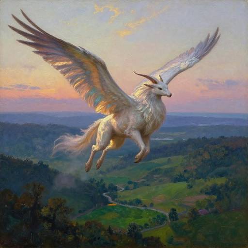 Majestic Mythical Creature at Twilight
