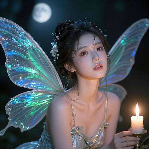Hyperrealistic Celestial Fairy Portrait