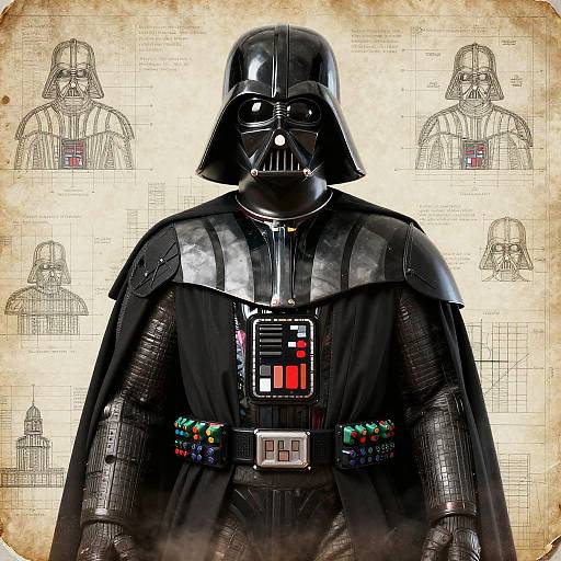 Hyper-Realistic Aged Darth Vader Blueprint