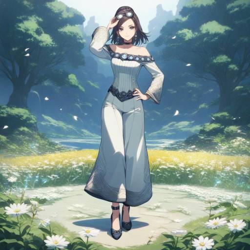Serene Girl in Lost Odyssey Setting