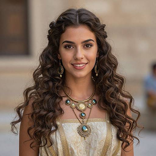 Realistic Greek Costume Portrait of Hestia