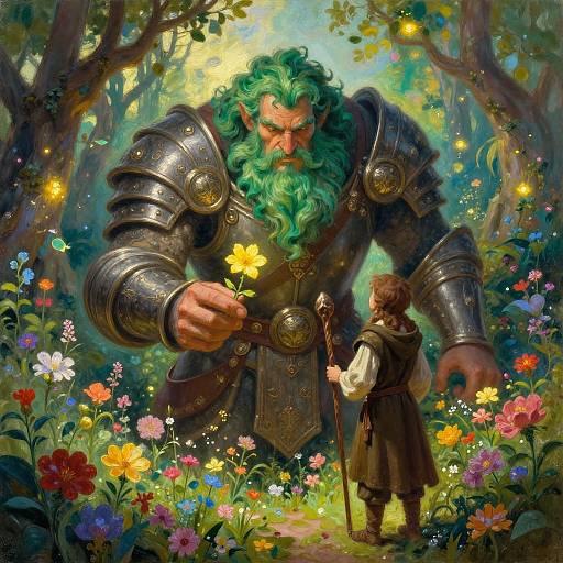 Gentle Giant in Magical Garden