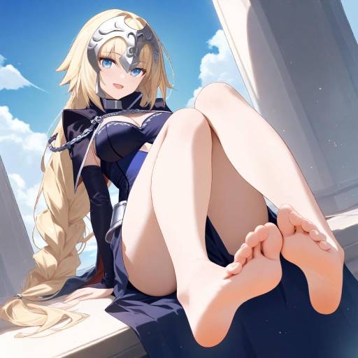Jeanne d'Arc Portrait with Cheerful Expression