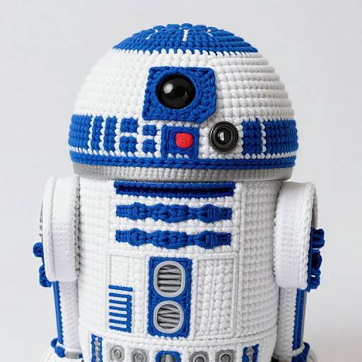 R2-D2 Inspired Crochet Hat