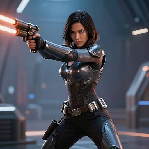 Bo-Katan in Dynamic Action Pose