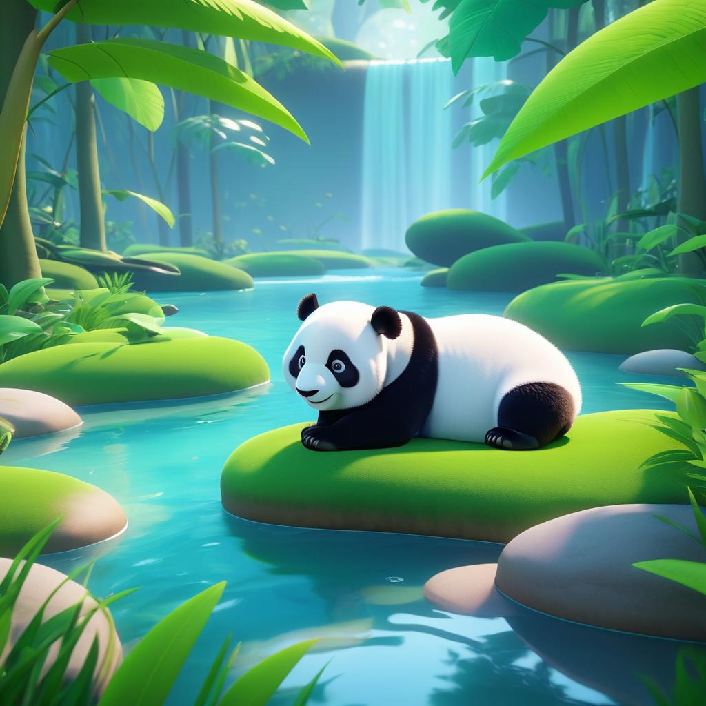 Heartwarming 3D Animation of Panda Love