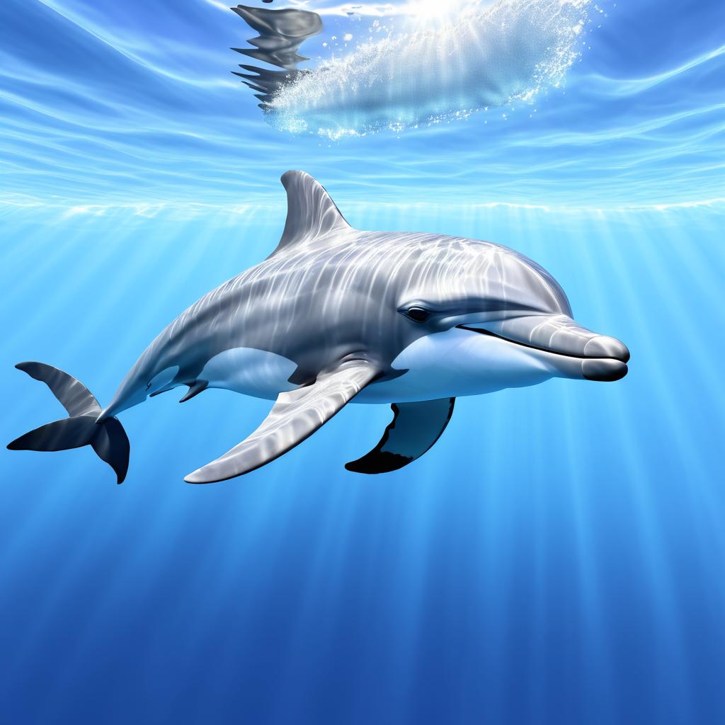 Majestic Dolphin in Crystal Clear Waters