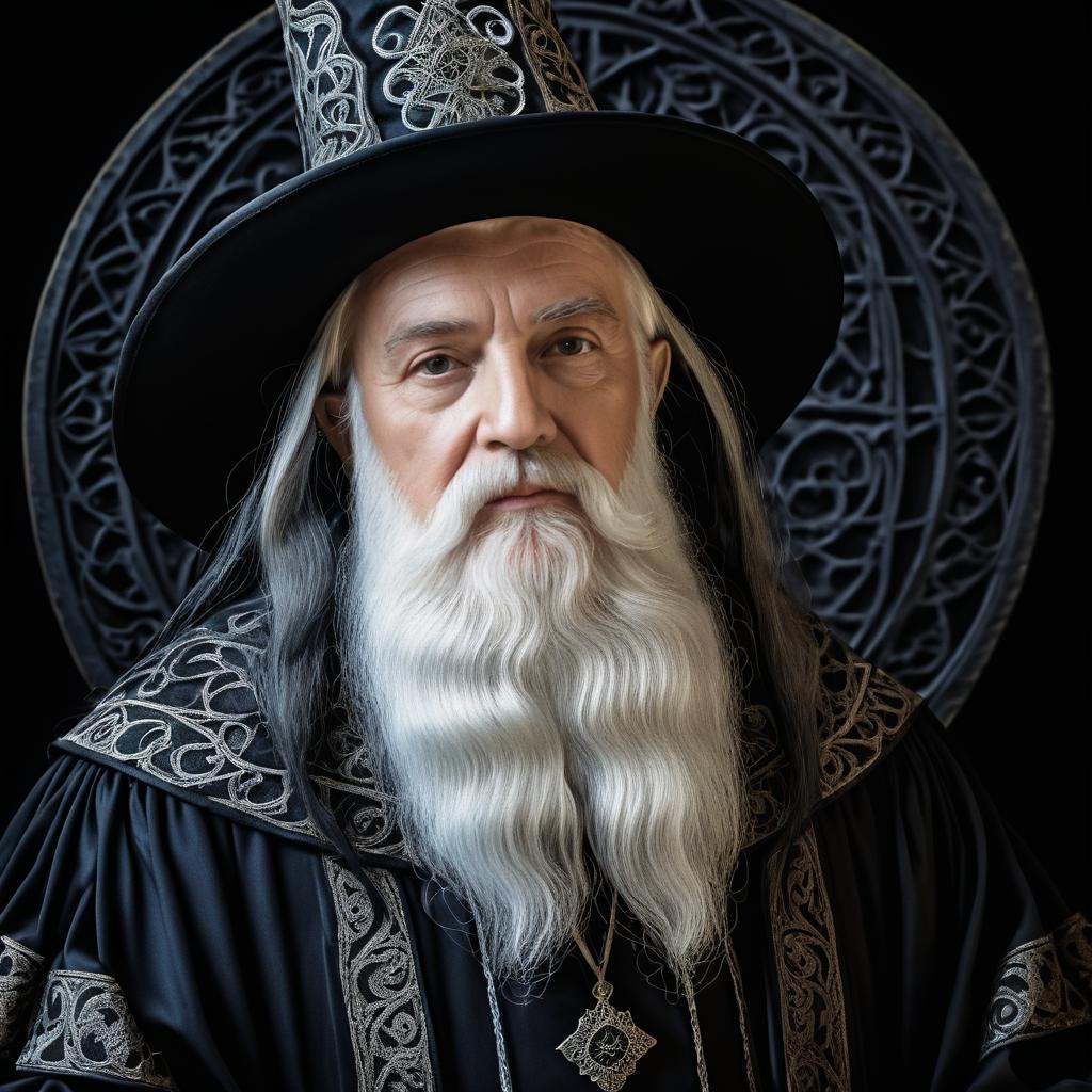 Gothic Portrait of a Wise Wizard