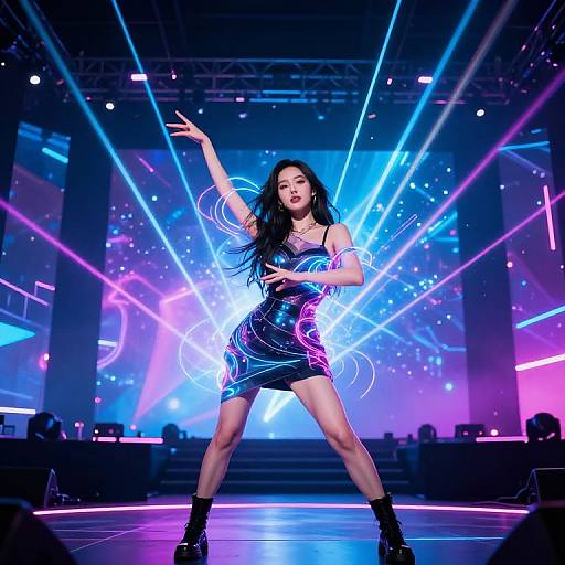 Futuristic AI Actress Virtual Concert