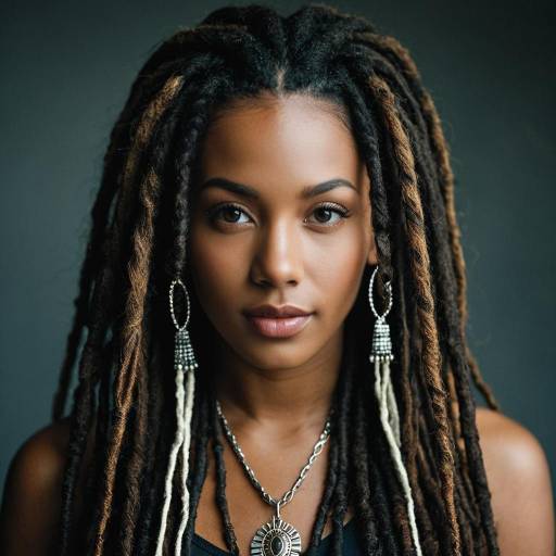 Solo Portrait of a Girl with Dreadlocks
