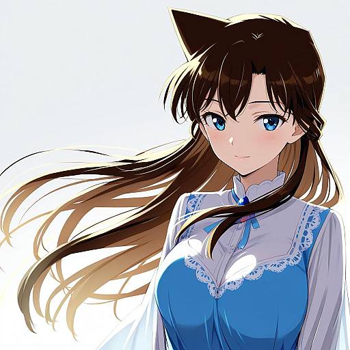 Illustration of Mouri ran, meitantei conan in the style of Gotyou