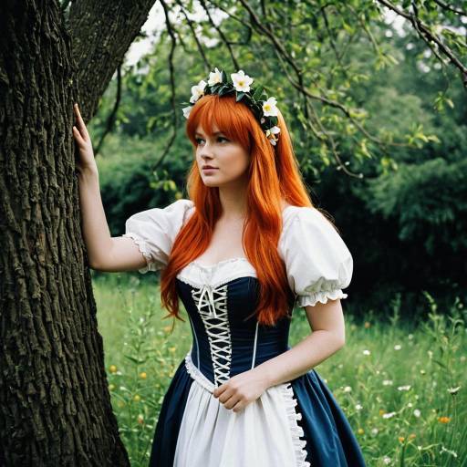 Maid Marian Cosplay Outdoors