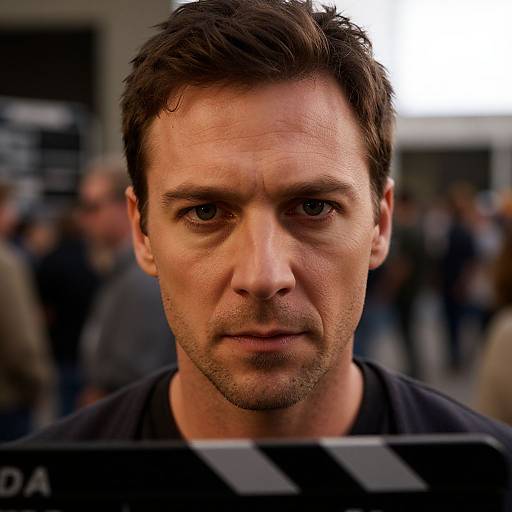 Cinematic Intense Gaze Portrait